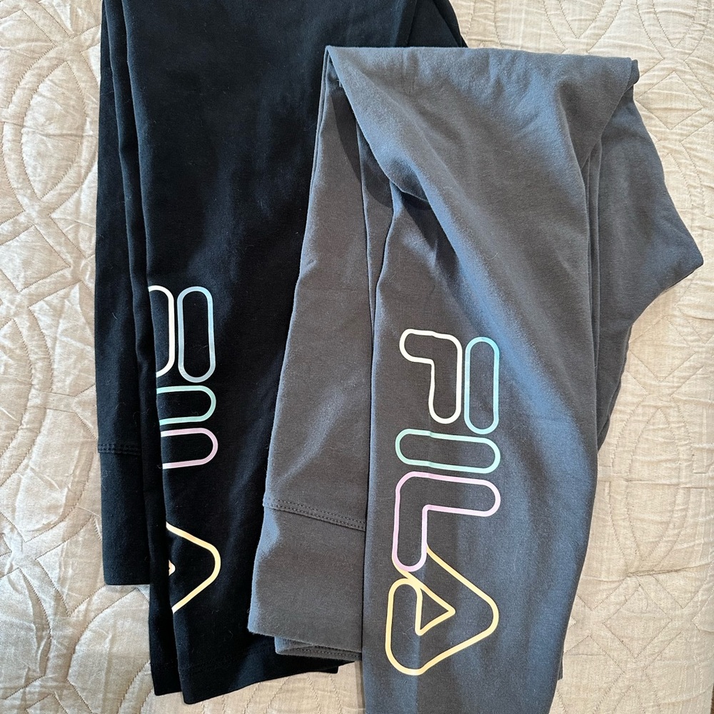 Fila leggings, 2 pairs size medium